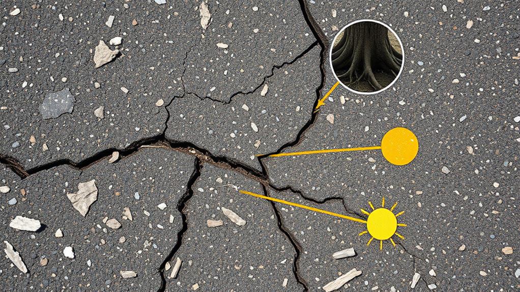 asphalt crack formation factors