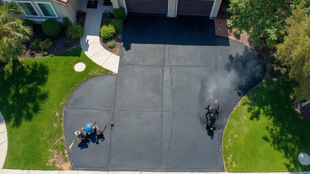 asphalt driveway in citrus heights, california