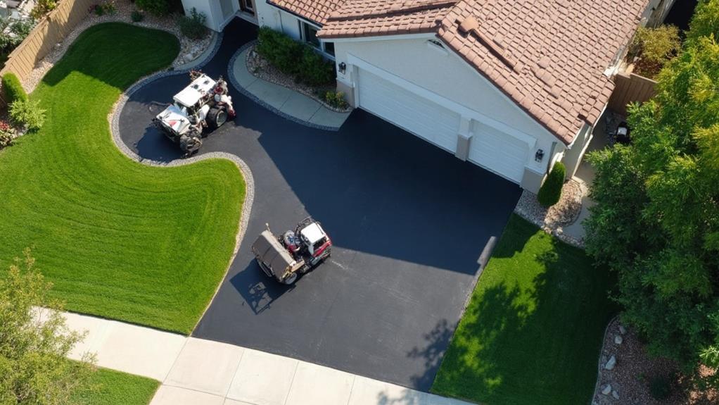 asphalt driveway in rancho cordova, california