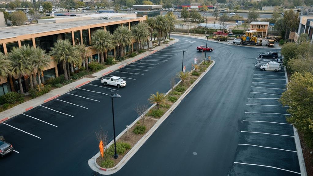 pavement for parking lots in sacramento, california