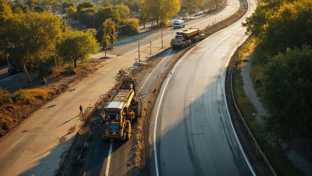 road surface construction technique
